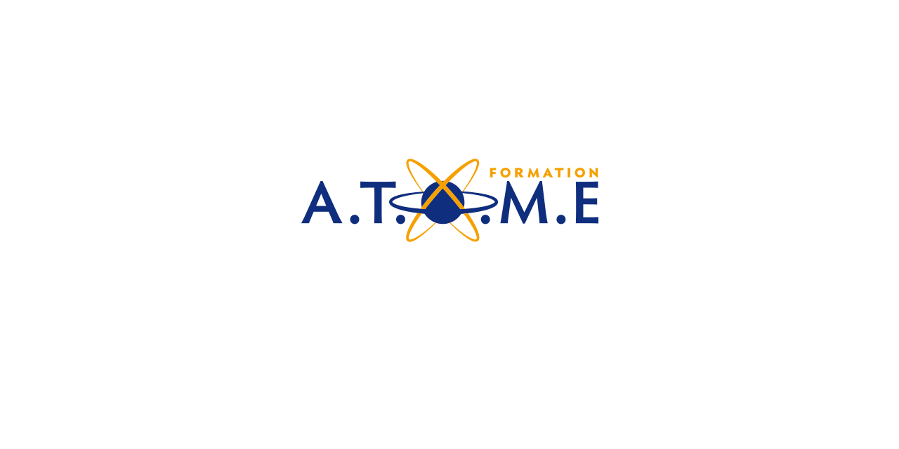 atomeA.T.O.M.E formation | Logo A.T.O.M.E formation identité visuelle | Résonnce grahpique | Thierry Lo-Shung-Line 2019