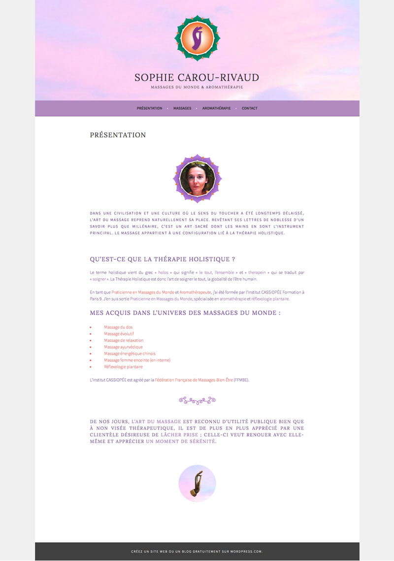 Sophie Carou Rivaud | Massages du Monde