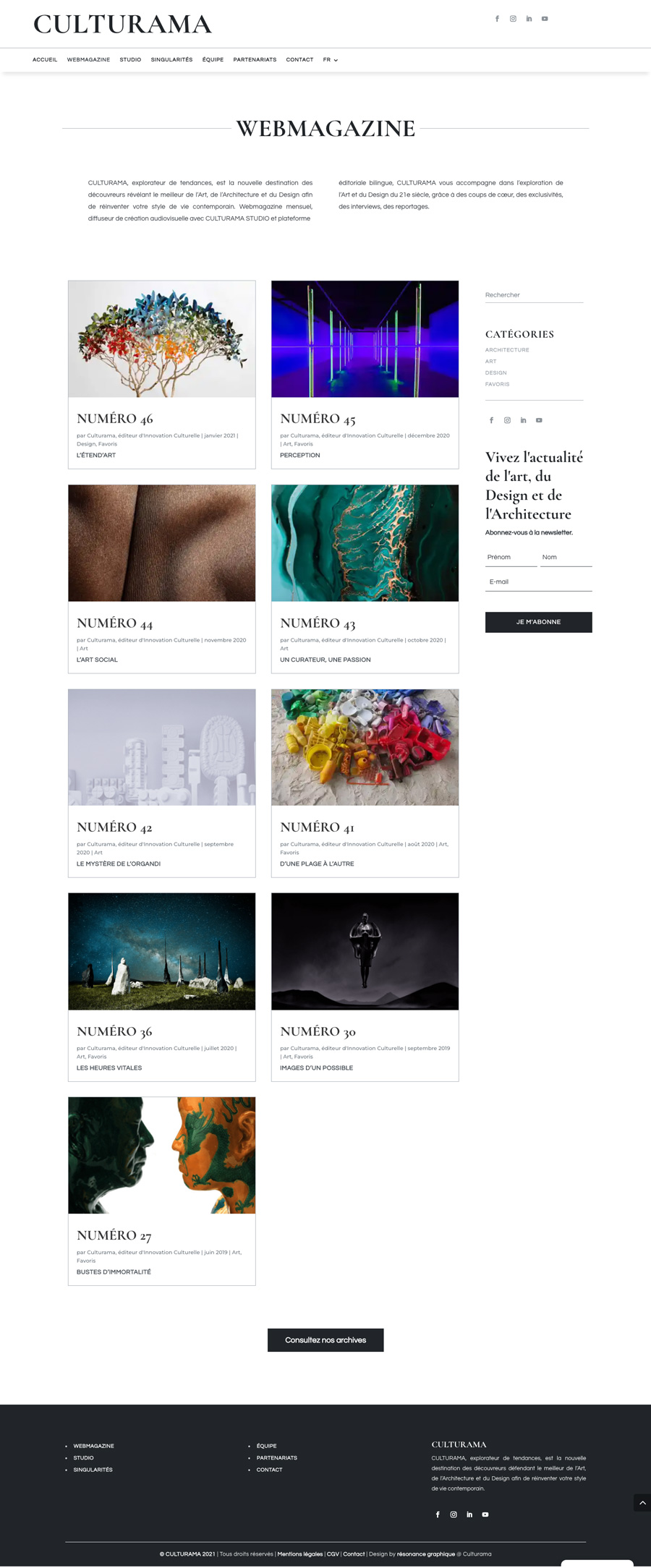 Webmagazine | CULTURAMA